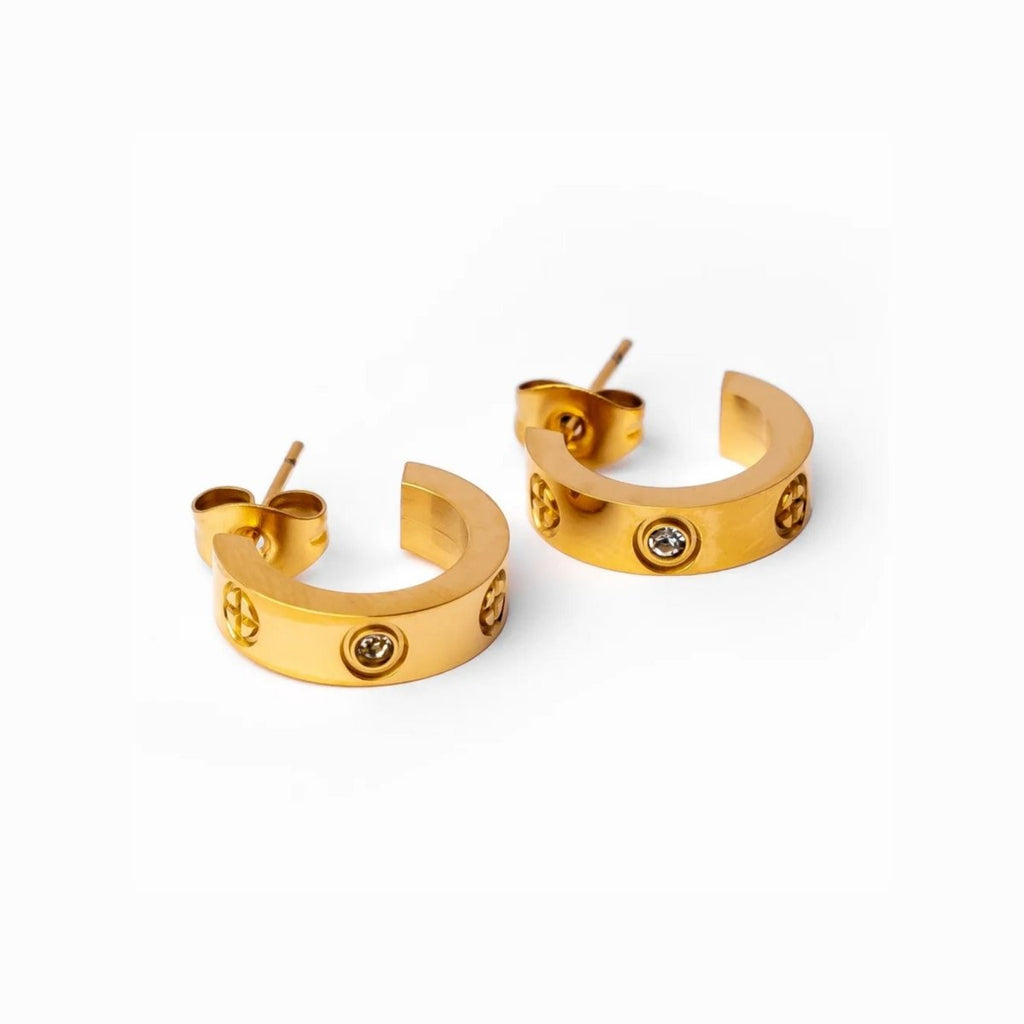 Classic Hoop Earring Inspired, Plated in 18K Gold