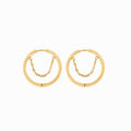 Pipa Hoop Earring Plated in 18K Gold