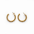 Twist Hoop Earring Plated in 18K Gold