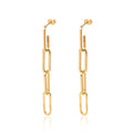 Hellen Chain Link Earrings Plated in 18K Gold