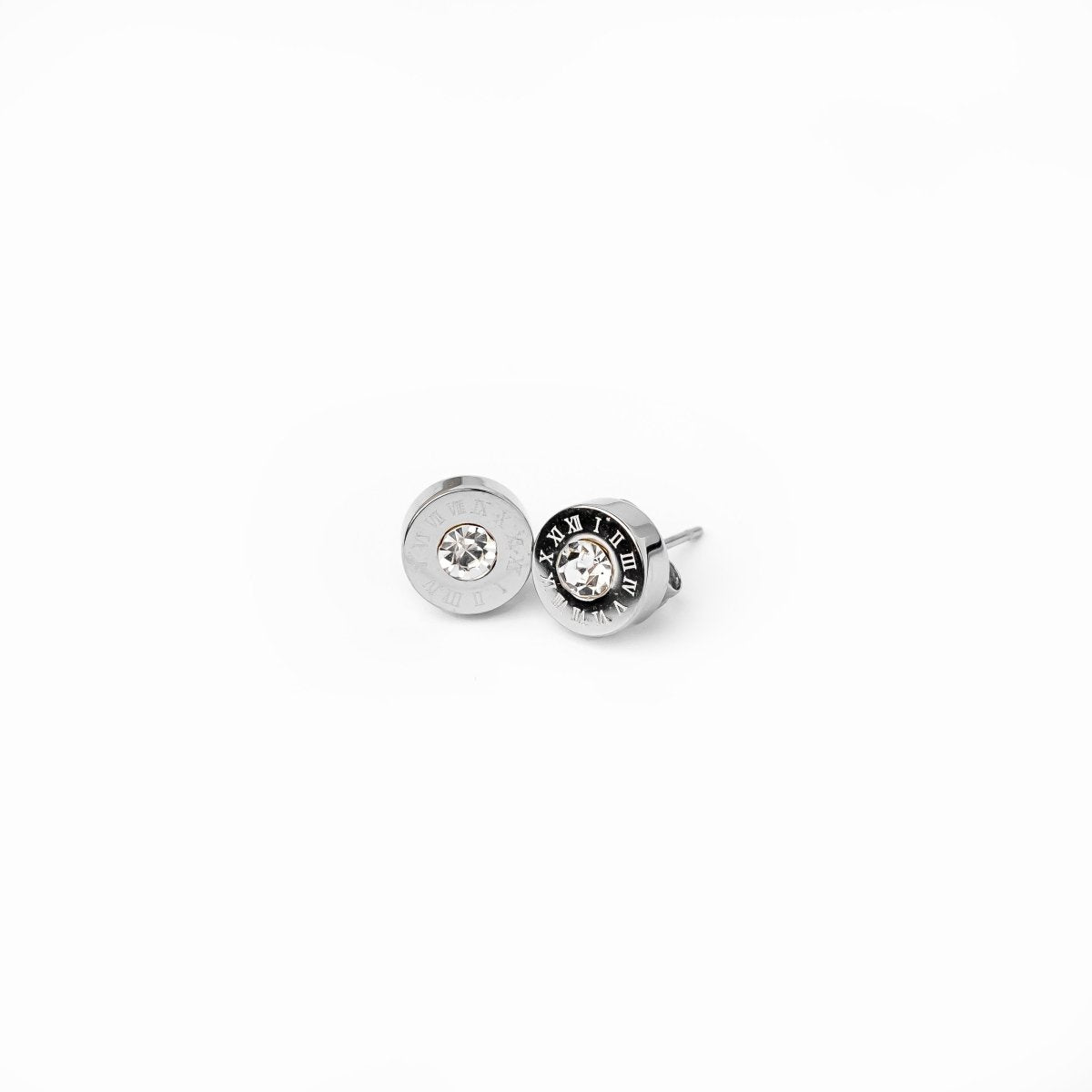 Enchanting Crystal Stone Earring - Silver