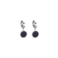 Noir Pendant Earring - Silver
