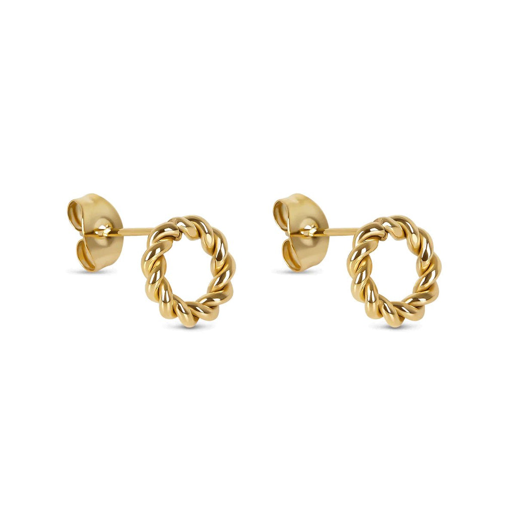 Twist Earring Plated in 18k Gold
