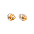 Twist Essence Earring with Gold and Silver Plating