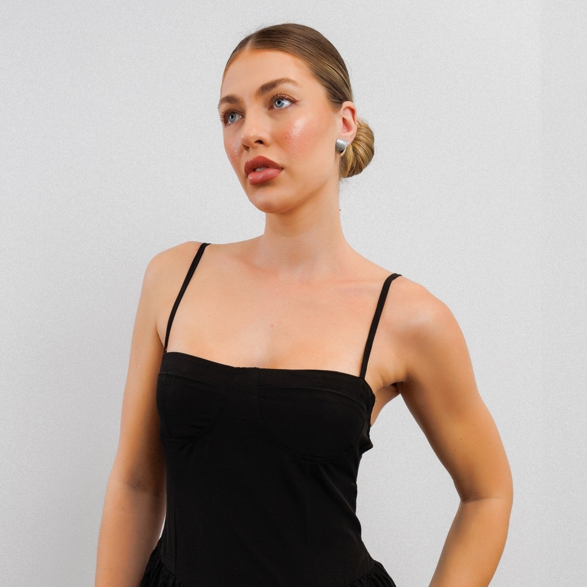 Wave Motion Earring with Gold and Silver Mix