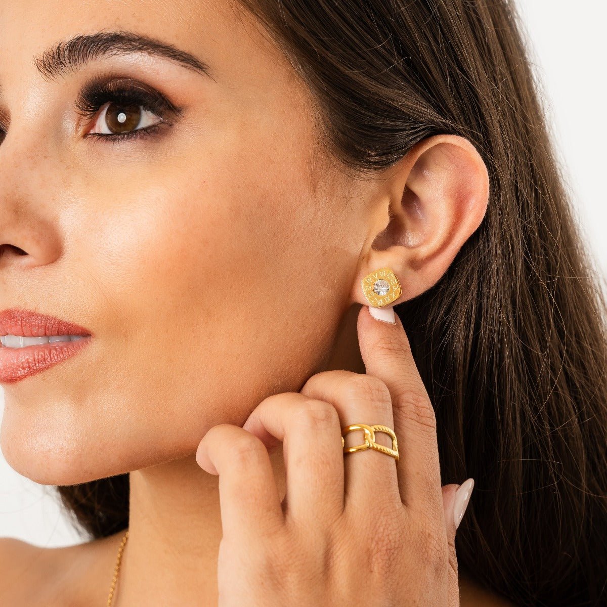 Earring Splendor Plated in 18k Gold