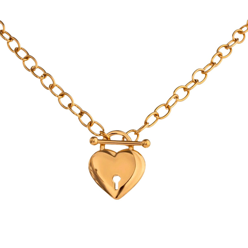 Eternal Love Heart Necklace Plated in 18k Gold