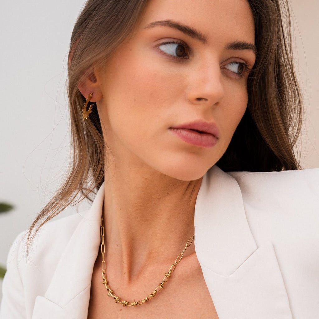 Cairo Necklace Plated in 18K Gold