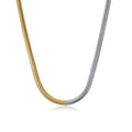 Contrast Necklace Mesh Plated in 18K Gold
