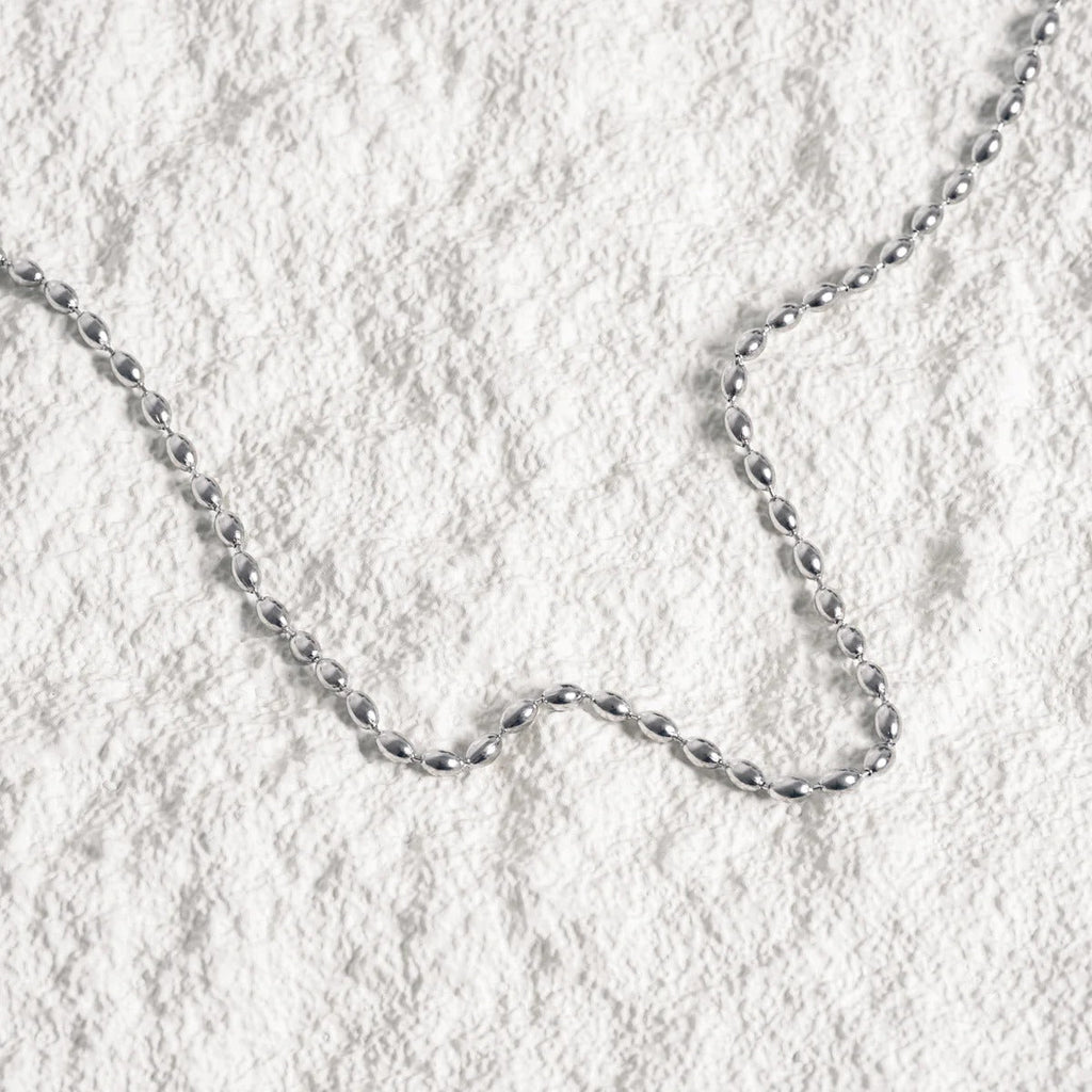 Sphere Chain Necklace - Silver