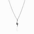 Energy Pendant Lightning Necklace - Silver