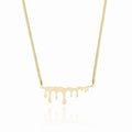 Minimalist Honeycomb Necklace Plated in 18K Gold