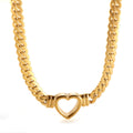Minimalist Heart Necklace Plated in 18K Gold