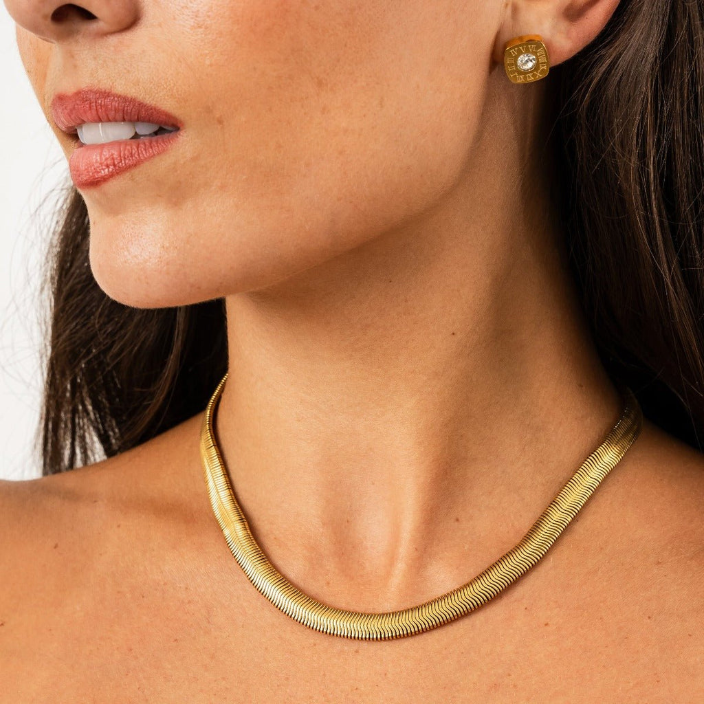 Gaia Necklace Choker Gold-Plated 18k