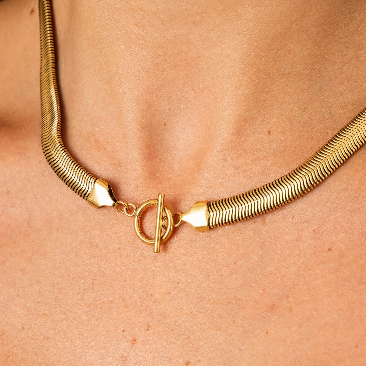 Gaia Necklace Choker Gold-Plated 18k