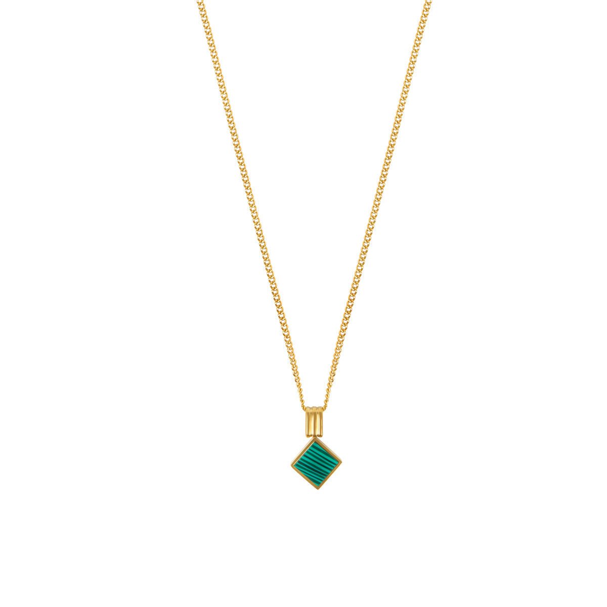 Geometric Minimal Necklace Plated in 18k Gold