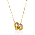 Imperial Necklace with Zirconia Stone Plated in 18K Gold