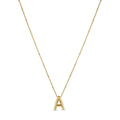Bold Initial Letter Necklace Plated in 18K Gold