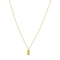 Minimal Initial Letter Necklace Plated in 18K Gold
