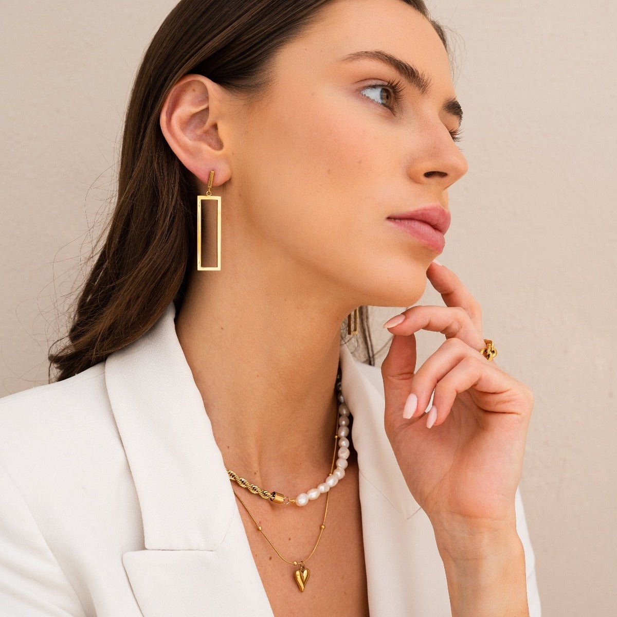 Life Love Heart Necklace Plated in 18K Gold