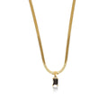 Riviera Pendant Mesh Necklace Plated in 18k Gold