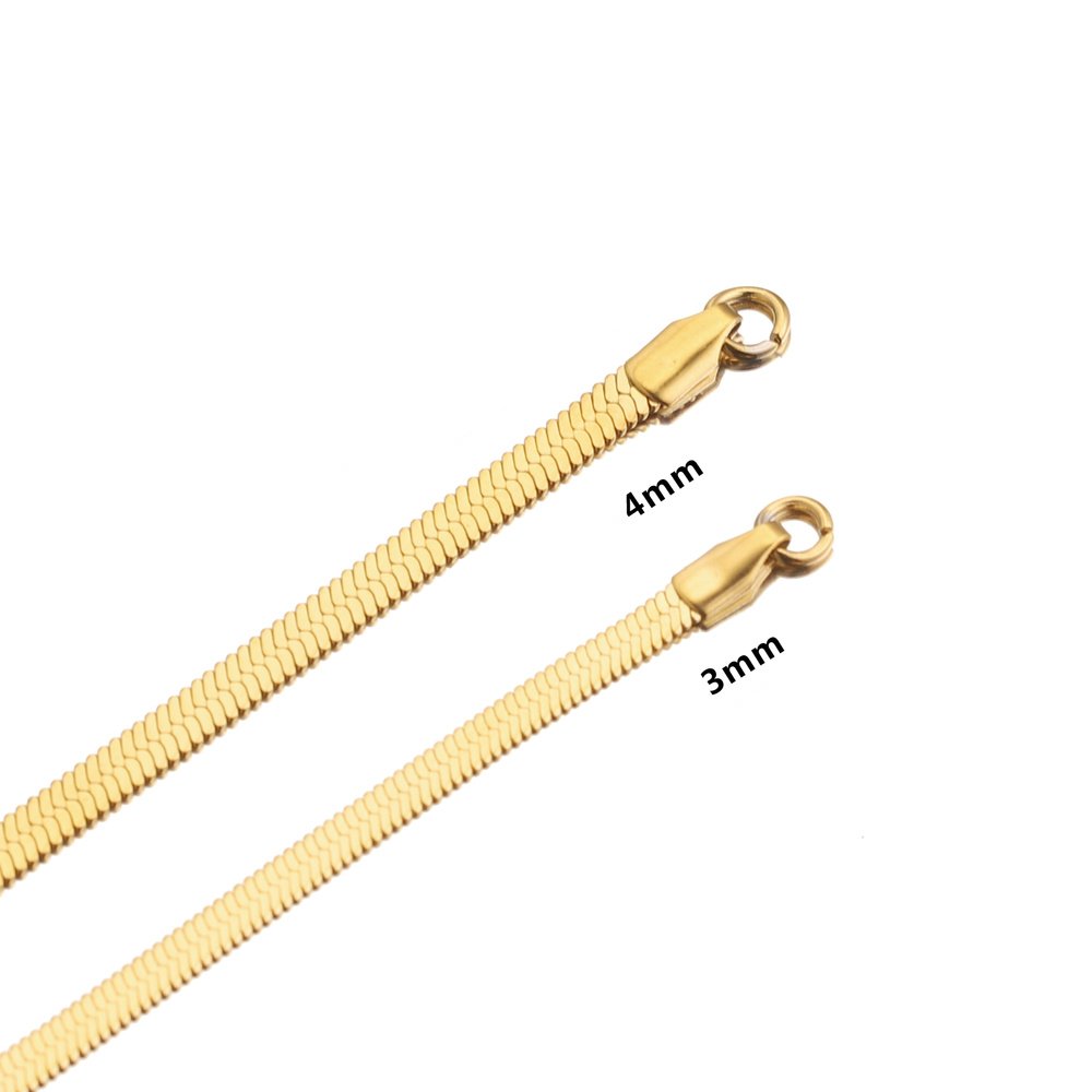 Gold Plated Snake Mesh Necklace in 18K Gold