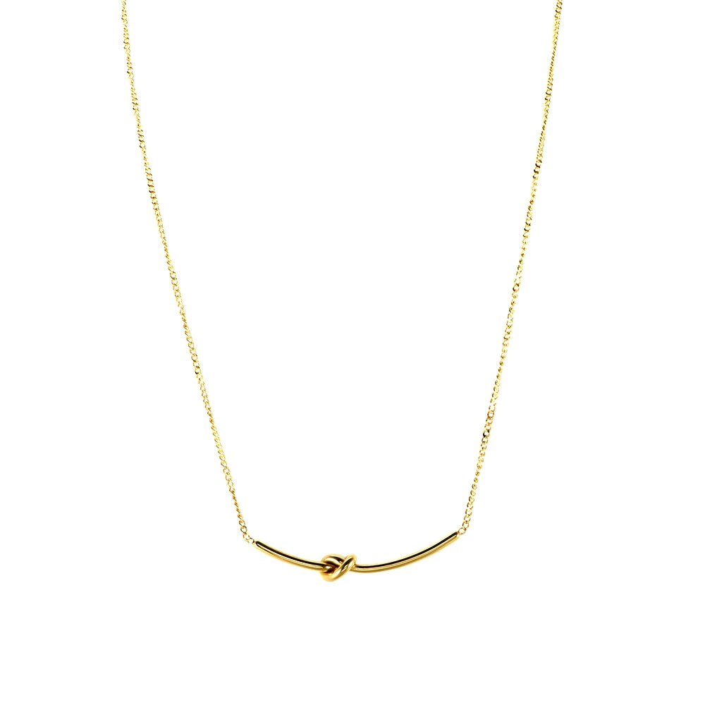18k Gold Plated Knot Necklace