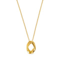 Gold-Plated Link Pendant Necklace 18k