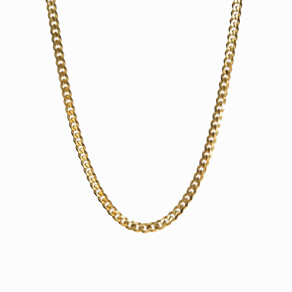 Selenza Necklace Cuban Chain Plated in 18K Gold