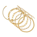 Elegance Bracelet Set & Knot Bracelet Plated in 18K Gold