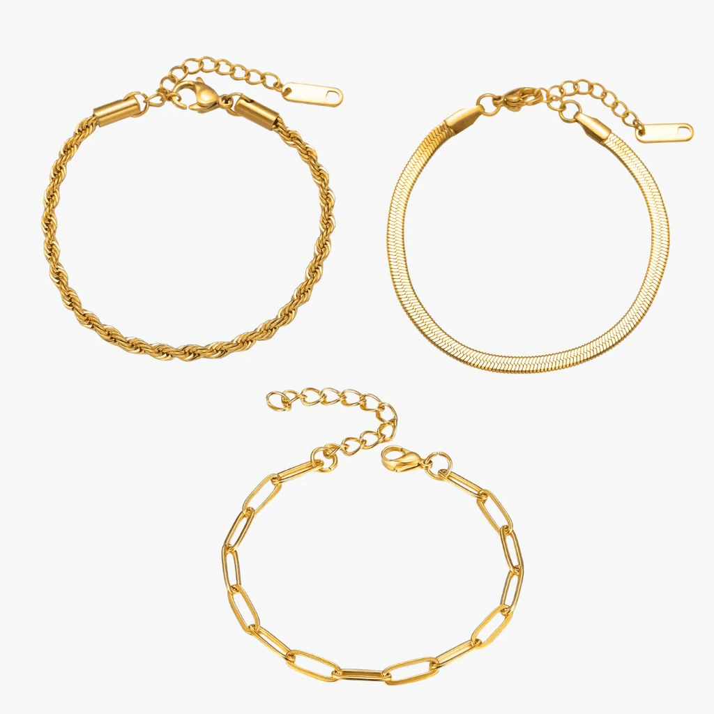 Essential Bracelet Kit Plated in 18K Gold
