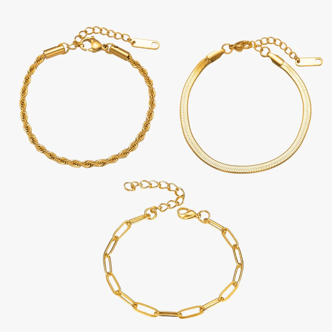 Essential Bracelet Kit Plated in 18K Gold