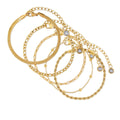 Glamour Bracelet Kit with Zirconias Gold Plated 18K