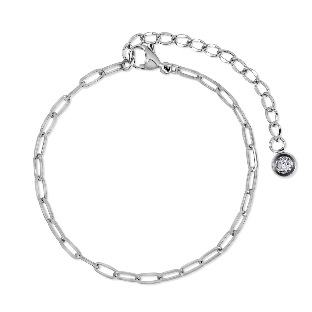 Glamour Zirconia Bracelet Set - Silver