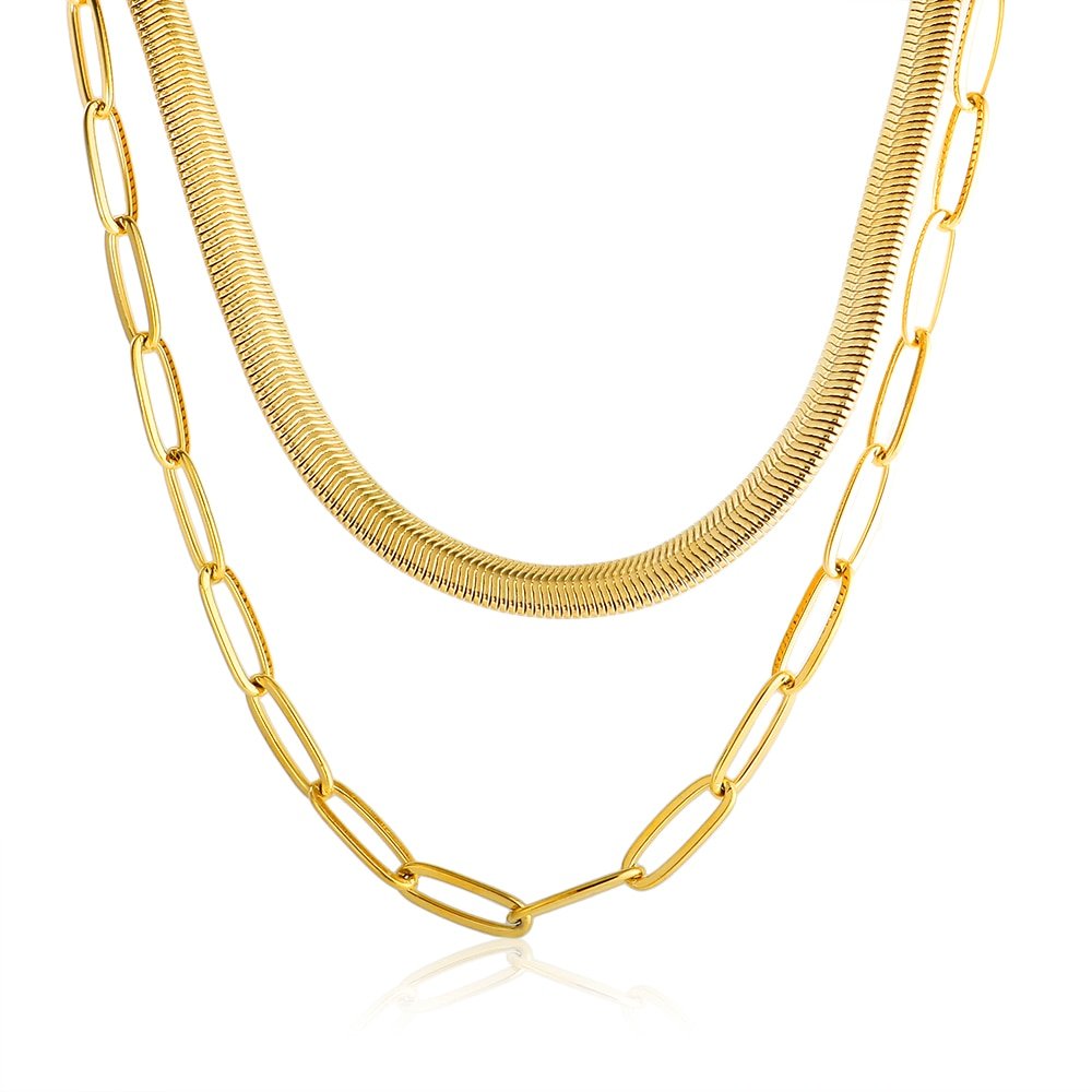 Mix Necklace Antonela Plated in 18k Gold