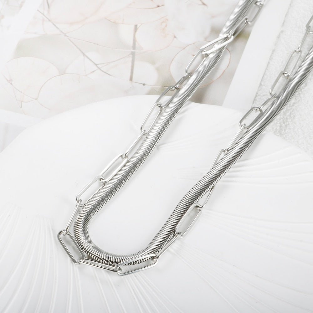 Mix Necklace Antonela Plated in 18k Gold