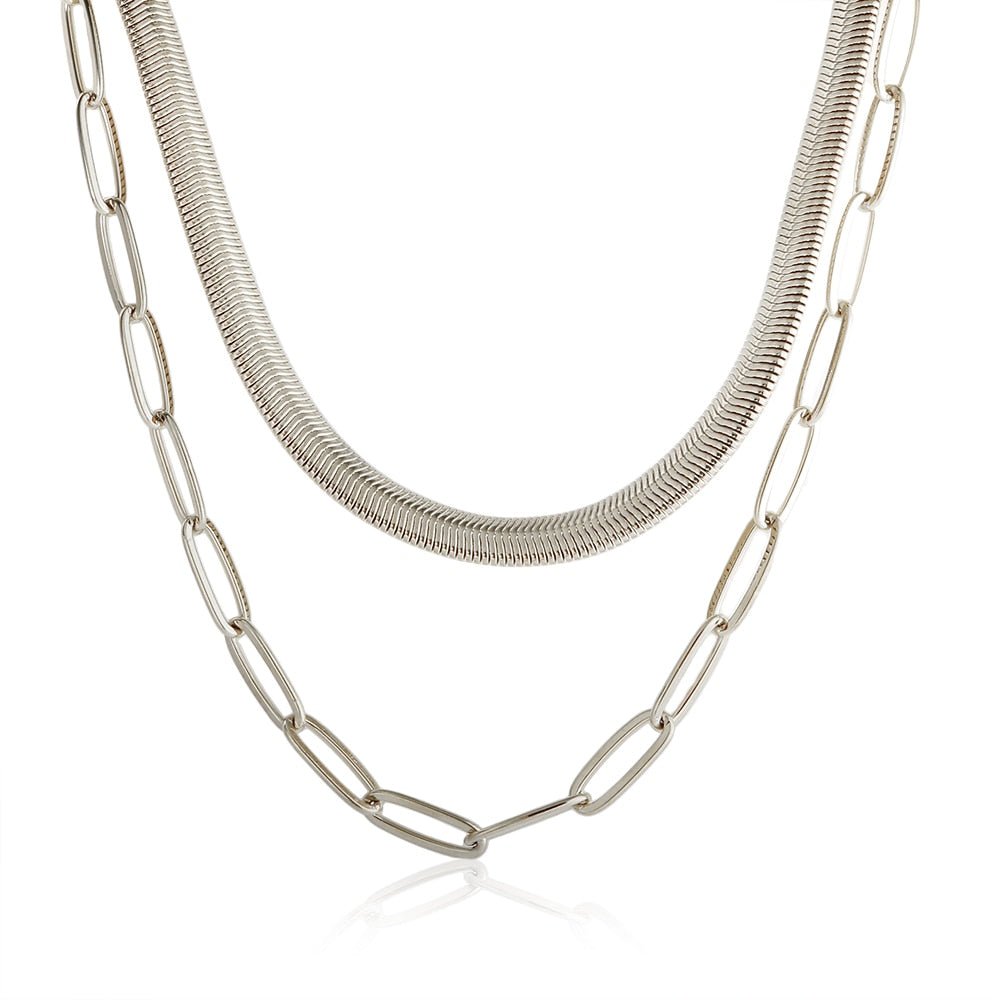 Mix Necklace Antonela Plated in 18k Gold