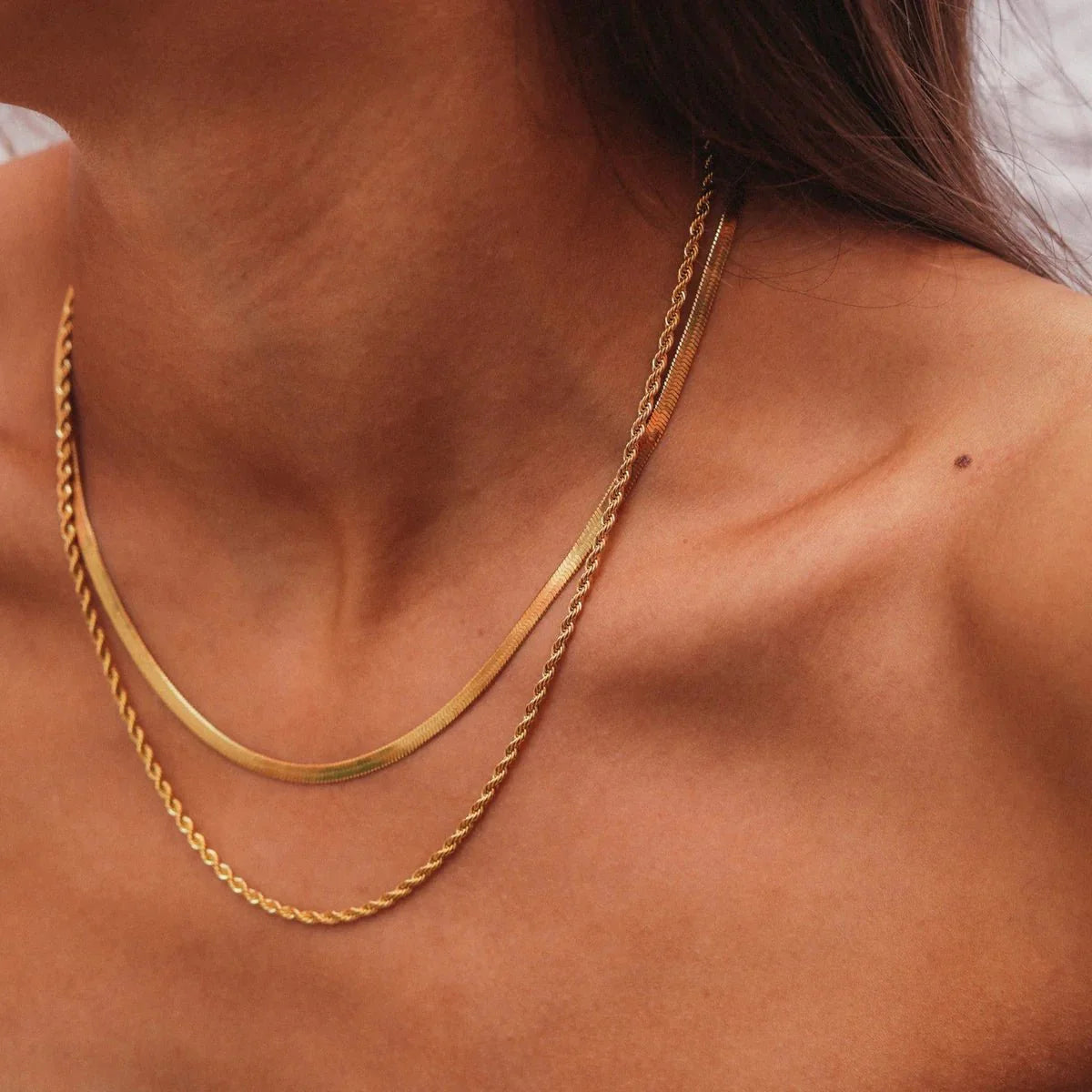 Mix Necklace Melina Gold Plated 18k