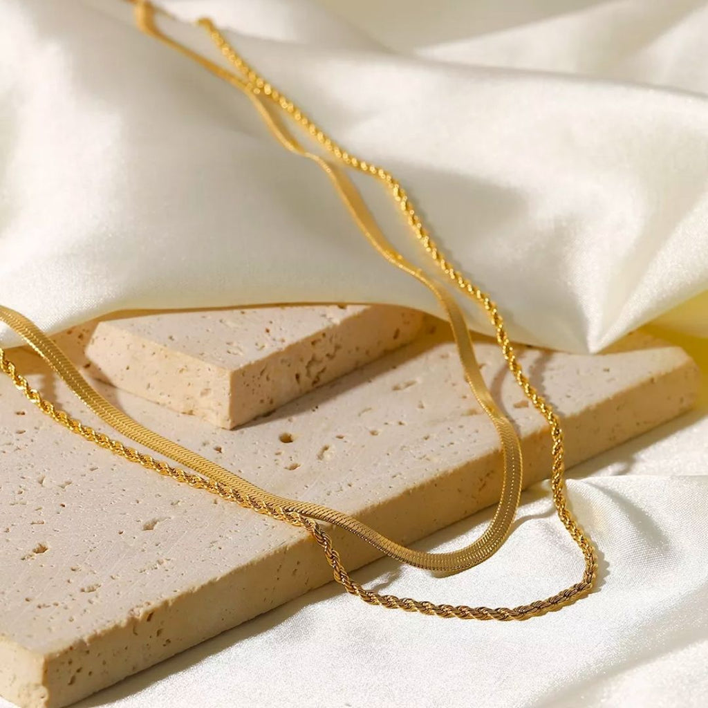 Mix Necklace Melina Gold Plated 18k