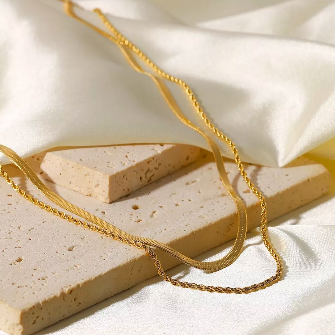 Mix Necklace Melina Gold Plated 18k