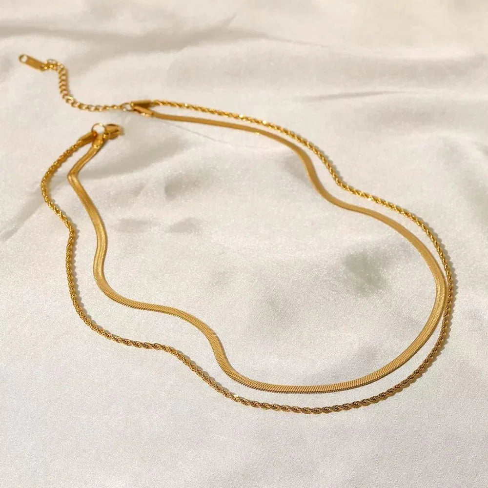 Mix Necklace Melina Gold Plated 18k