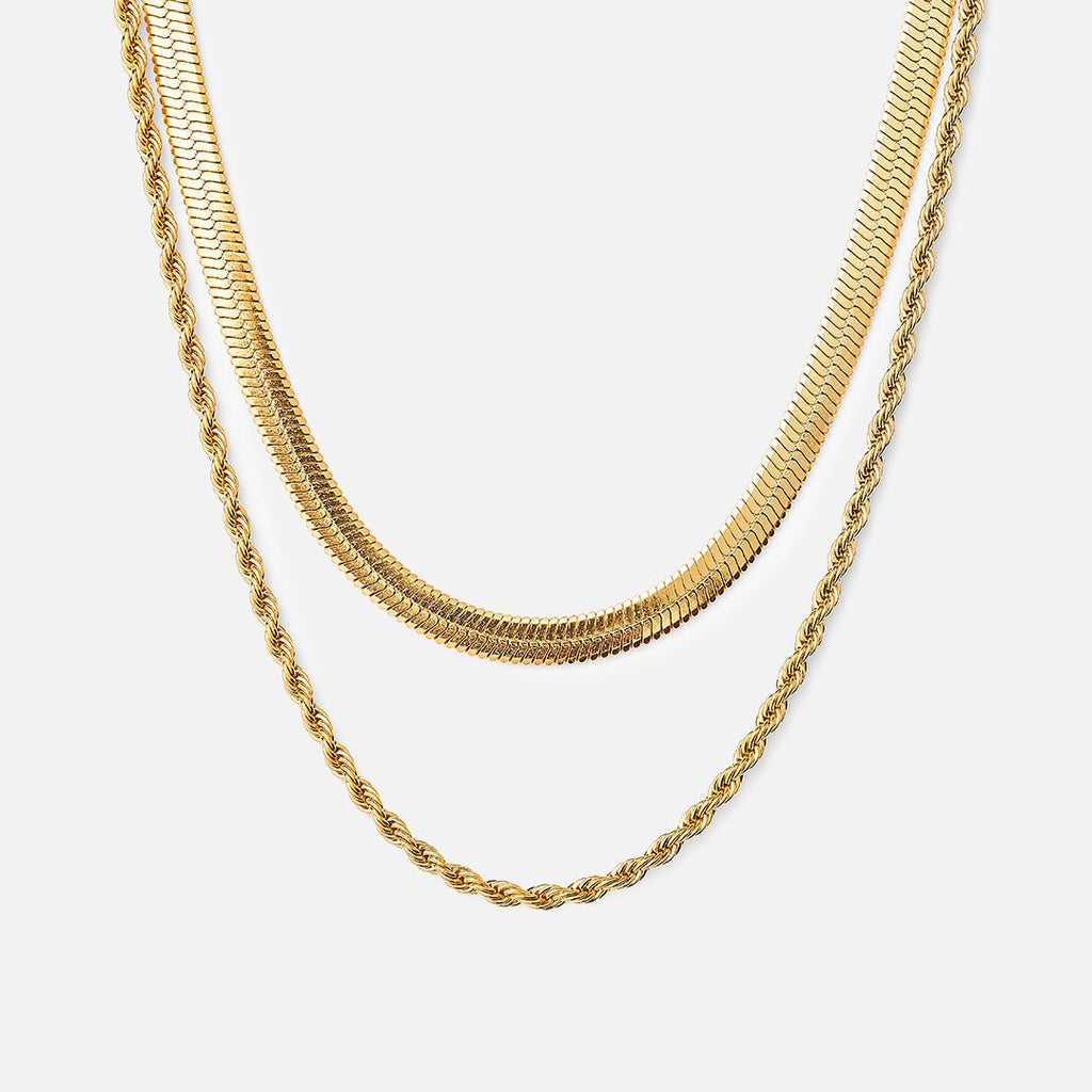 Mix Necklace Melina Gold Plated 18k