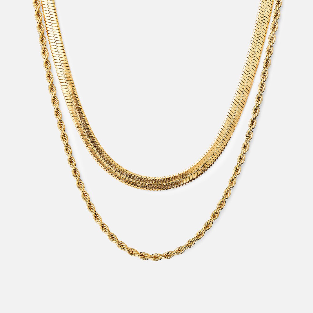 Mix Necklace Melina Gold Plated 18k