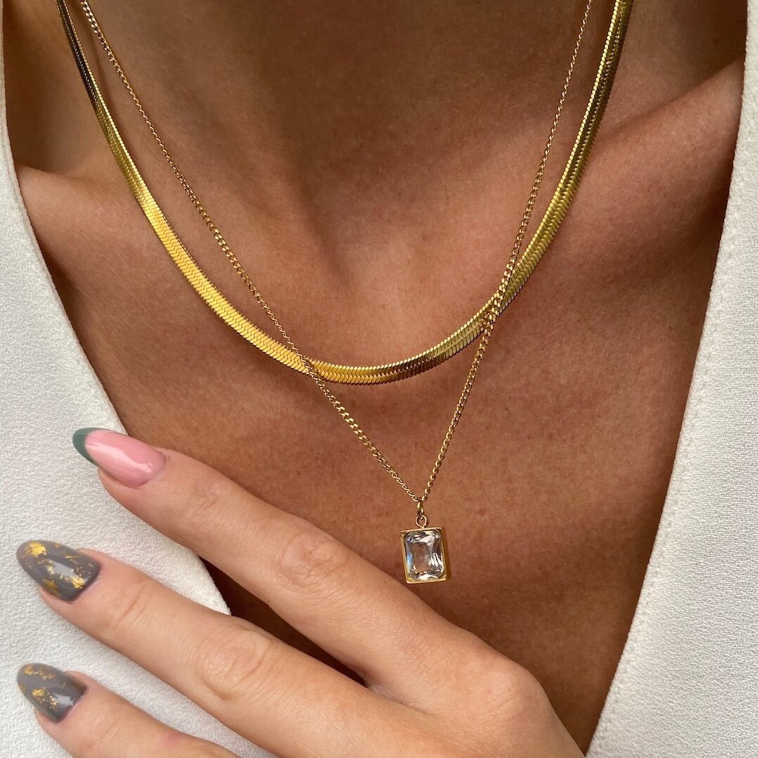 Mix Necklace Paris Plated in 18k Gold