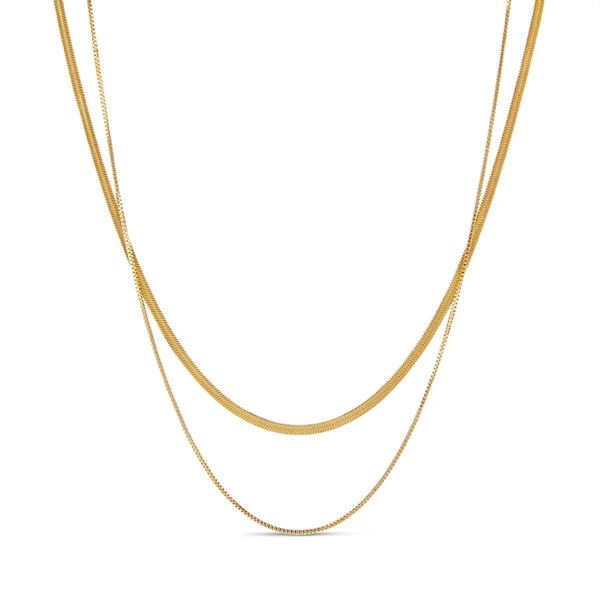 Mix of Essentials Necklaces Plated in 18K Gold