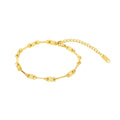 Gold Plated Tablet Link Chain Bracelet 18K