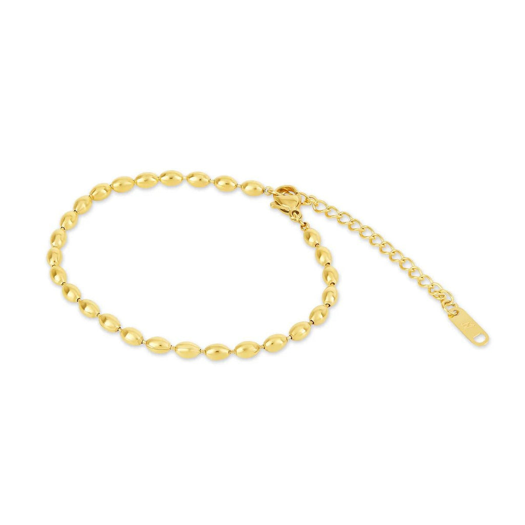 Sphere Chain Bracelet Plated in 18K Gold
