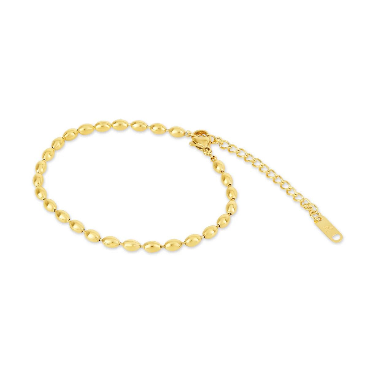 Sphere Chain Bracelet Plated in 18K Gold
