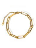 Celina Chain Link Bracelet Plated in 18K Gold