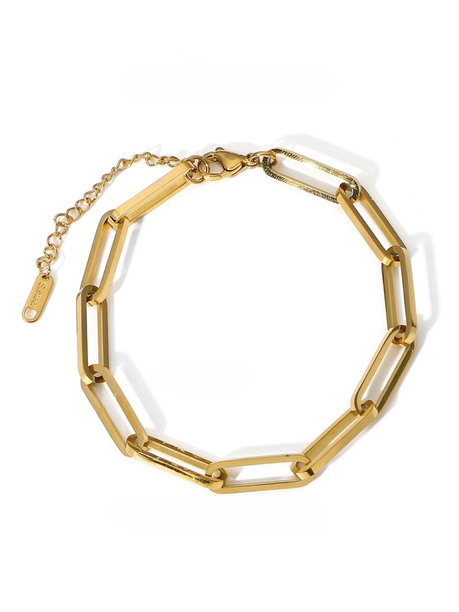 Celina Chain Link Bracelet Plated in 18K Gold